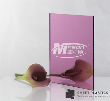 Tấm gương linh hoạt Cuộn màu vàng hồng Gương acrylic Tấm 4x8