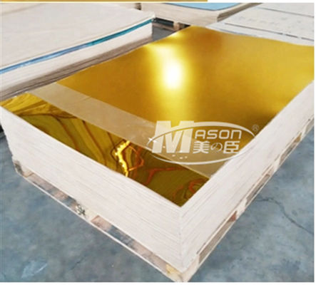 Vàng bạc Một mặt PMMA Tấm acrylic gương 4X6 Ft 4x8 Ft 1,5mm 3mm