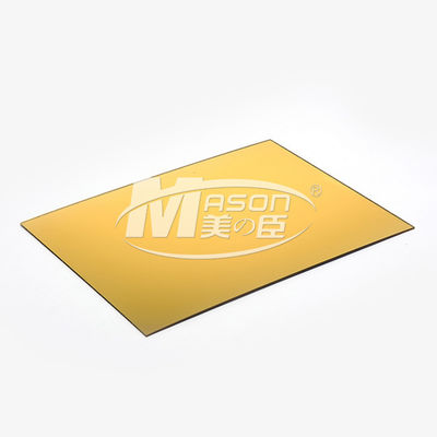 2mm 3mm 5mm mảnh và tấm acrylic bóng gương vàng 1220x2440mm