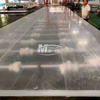 8850x3150mm 70mm Tấm acrylic cho bể cá để trang trí bể bơi