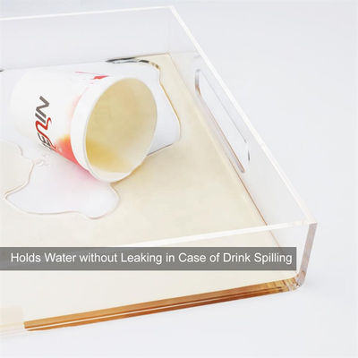 Plexiglass Clear Custom Acrylic Chế tạo Khay Acrylic Perspex có tay cầm