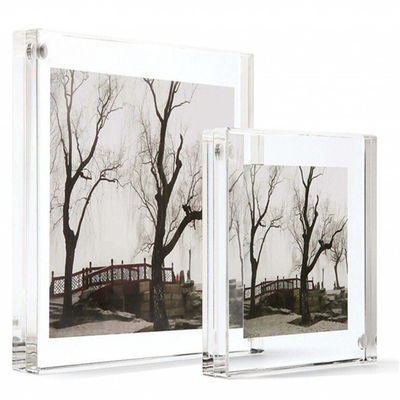 Khung áp phích từ tính rõ ràng Acrylic Khung ảnh Perspex Khối acrylic