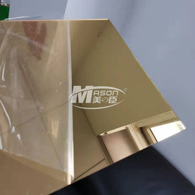 Tấm acrylic bóng gương cao cấp nhựa dẻo màu vàng bạc 2mm 2,5mm