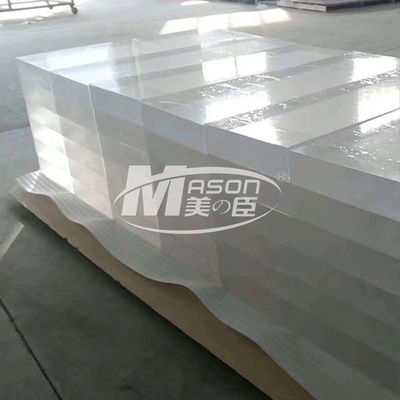 100% Đúc nguyên chất PMMA Tấm thủy tinh dày Acrylic Hồ bơi cá cảnh Hồ bơi