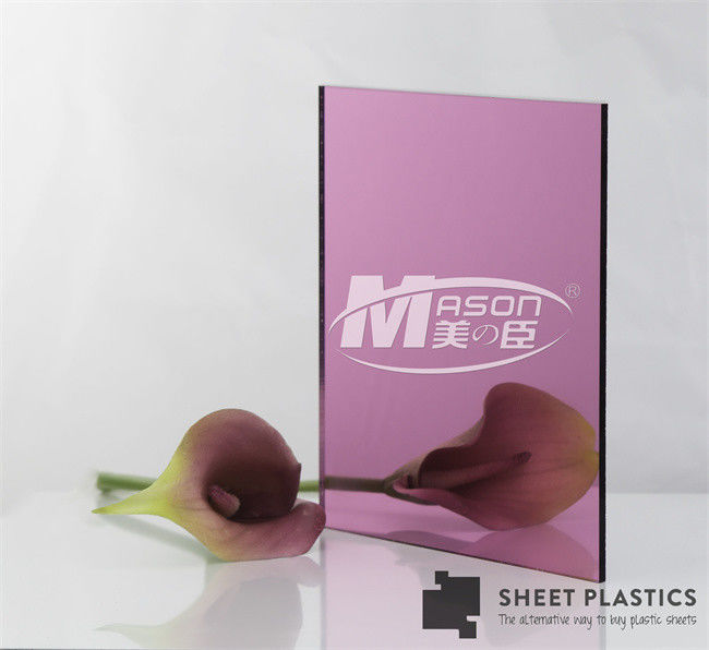 Tấm gương linh hoạt Cuộn màu vàng hồng Gương acrylic Tấm 4x8