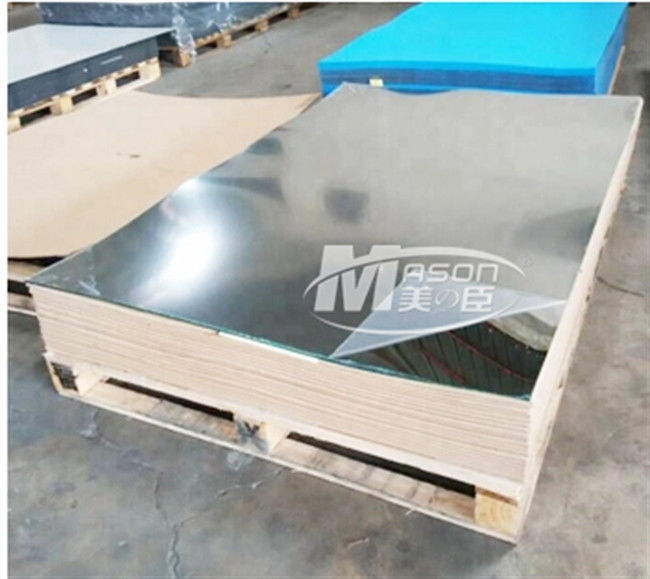 Tấm acrylic tráng gương 2mm một mặt bạc 4x6 Tấm kính thủy tinh vàng