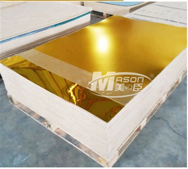 Cắt laser Tấm gương acrylic màu vàng bạc PMMA 2mm 1220x1830mm