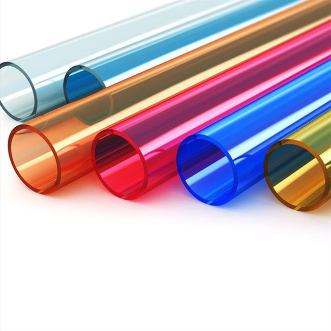 Độ bền cơ học cao và độ cứng cao Màu acrylic Ống thanh Plexiglass 2mm 2m