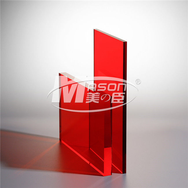 Tấm acrylic màu đỏ Tấm nhựa bóng cao Tấm acrylic