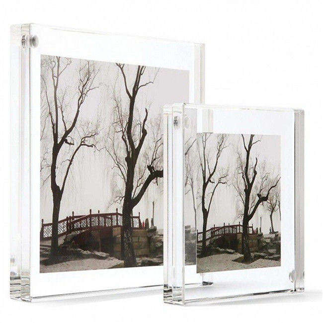 Khung ảnh từ tính Acrylic rõ ràng Perspex 4x6 ''