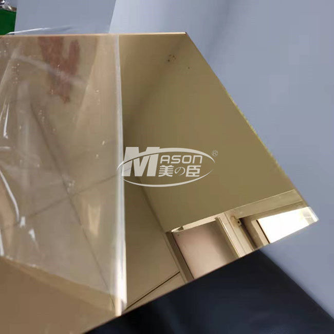 Tấm acrylic bóng gương cao cấp nhựa dẻo màu vàng bạc 2mm 2,5mm