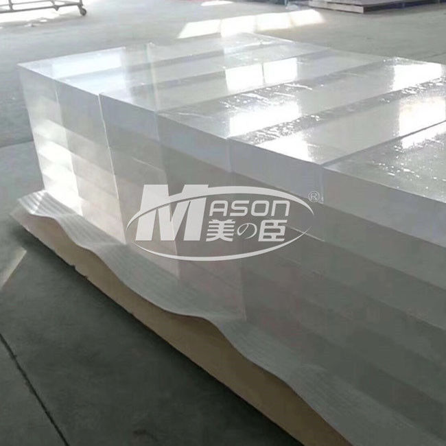 100% Đúc nguyên chất PMMA Tấm thủy tinh dày Acrylic Hồ bơi cá cảnh Hồ bơi