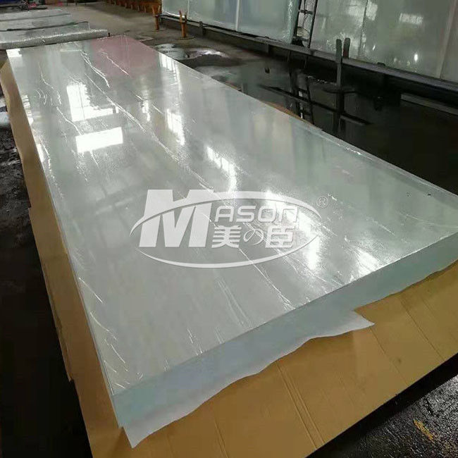 100% Virgin Lucite Dày 12700x2450mm Tấm acrylic cho bể cá trong suốt