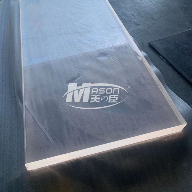 Tấm acrylic hồ cá đúc 40mm trong suốt 7350x3150mm